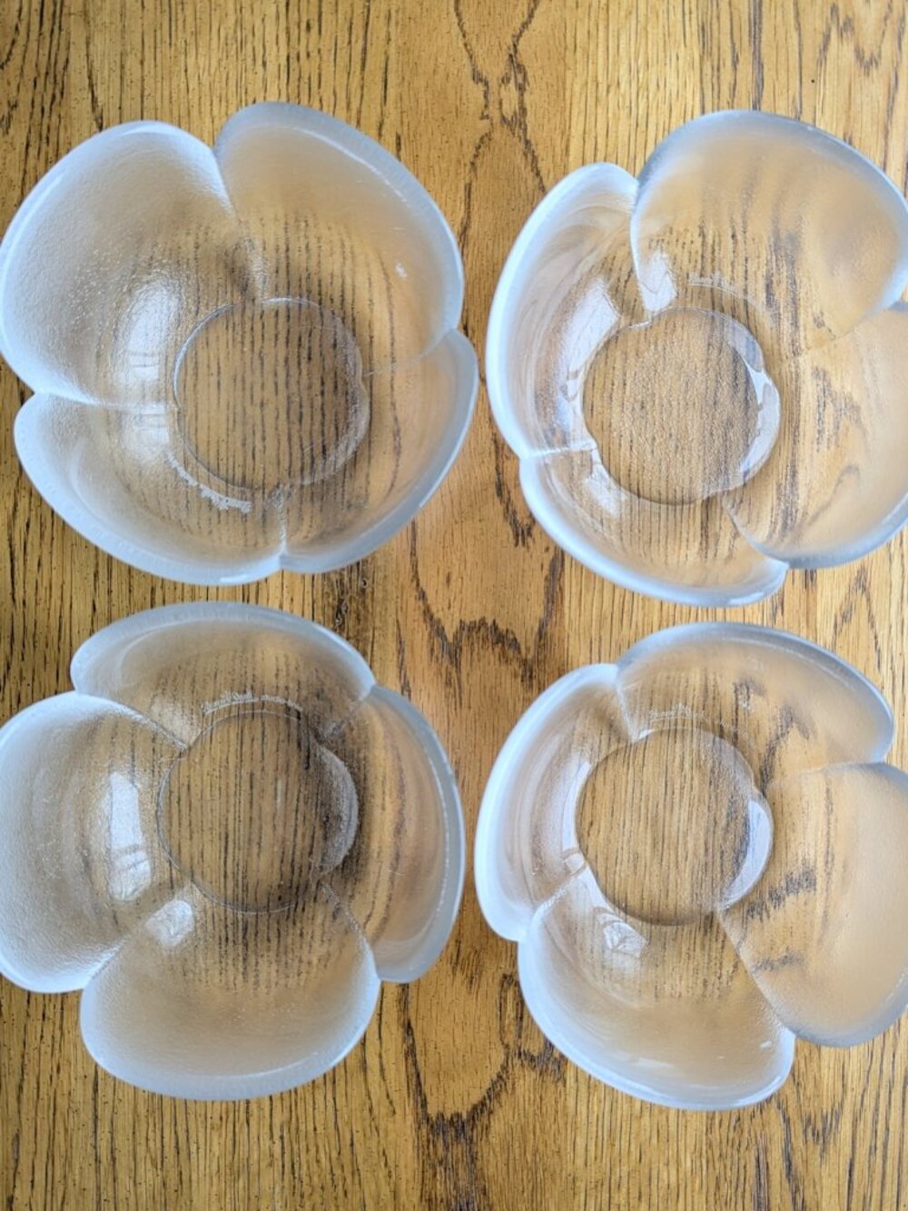 Vintage Rosenthal Studio Line Frosted Petal Bowls - Set of 4 - Bjorn Wiinblad - Picture 4 of 13